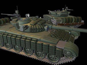 t-72b tanks 3D-Druckmodell