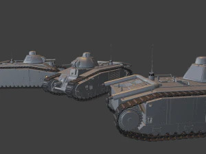 b1 bis tanks 3D Print Model