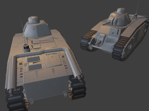 b1 bis tanks 3Dプリントモデル
