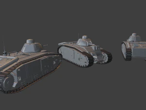 b1 bis tanks 3D Print Model