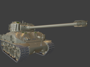 super sherman tanks 3Dプリントモデル
