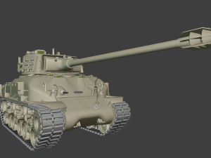 super sherman tanks 3D Baskı Modeli