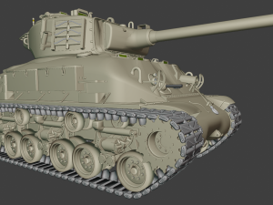 super sherman tanks 3D Baskı Modeli