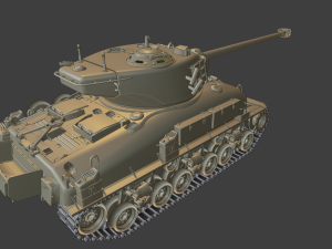 super sherman tanks 3D Baskı Modeli