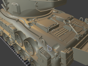 super sherman tanks 3D Baskı Modeli