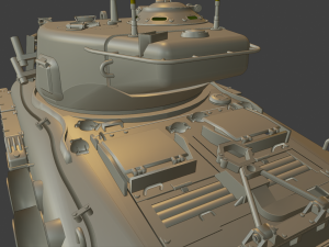 super sherman tanks 3D Baskı Modeli