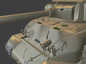 super sherman tanks 3D Baskı Modeli