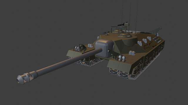 tanks t95 3D 打印模型 .c4d .max .obj .3ds .fbx .stl .blend
