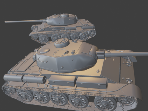 t44 tanks 3D Druckmodell