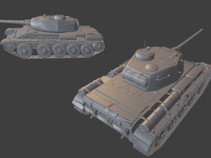t44 tanks 3D Druckmodell