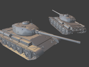 t44 tanks 3D Druckmodell
