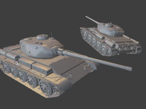 t44 tanks 3D Print Model