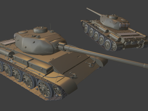 t44 tanks 3D Druckmodell