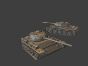 t44 tanks 3D Print Model