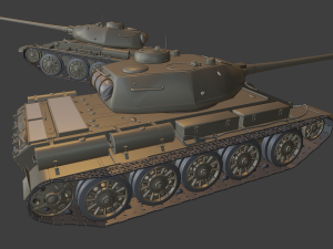 t44 tanks 3D Druckmodell