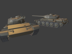 t44 tanks 3D Druckmodell