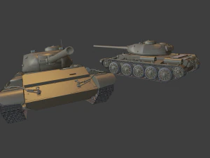 t44 tanks 3D Print Model