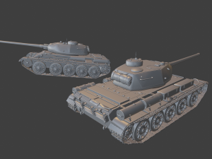 t44 tanks 3D Druckmodell