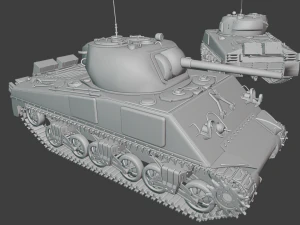 m4 sherman tanks 3D Print Model