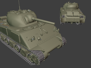 m4 sherman tanks Modello di stampa 3D