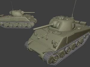 m4 sherman tanks 3D Print Model