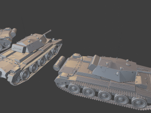 mk vi crusader iii tanks 3D Print Model