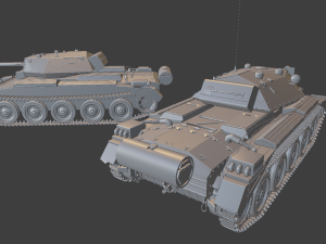 mk vi crusader iii tanks 3D Print Model