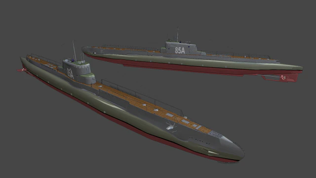 orze submarine 3D Print Model .c4d .max .obj .3ds .fbx .stl .blend 