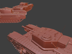 churchill cdl tanks 3D 프린트 모델