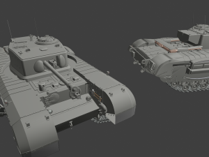 churchill cdl tanks 3D 프린트 모델