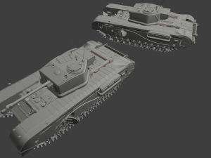churchill cdl tanks 3D 프린트 모델