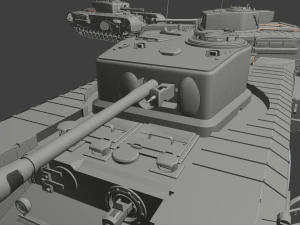 churchill cdl tanks 3D Print Model
