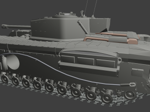 churchill cdl tanks 3D 프린트 모델