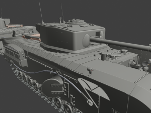 churchill cdl tanks 3D 프린트 모델