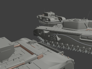 churchill cdl tanks 3D 프린트 모델