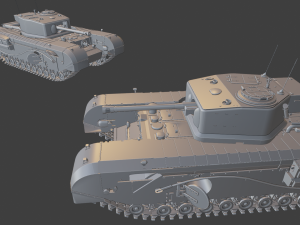 churchill cdl tanks 3D 프린트 모델