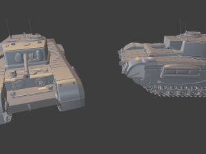 churchill cdl tanks 3D 프린트 모델