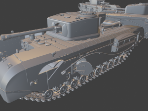 churchill cdl tanks 3D 프린트 모델