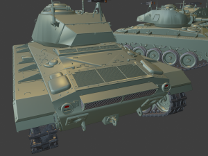m24 chaffee tanks 3D-Druckmodell