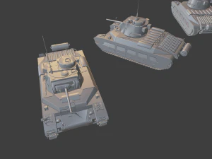 tank matilda ii mkiii Model Cetak 3D