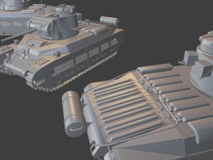matilda ii mkiii tanks Modelo de Impressão 3D