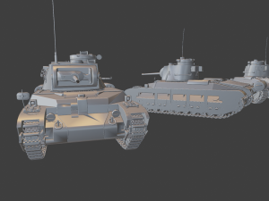 matilda ii mkiii tanks Modelo de Impressão 3D