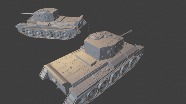 cromwell iv mk tanks 3D 打印模型 .c4d .max .obj .3ds .fbx .stl .blend 