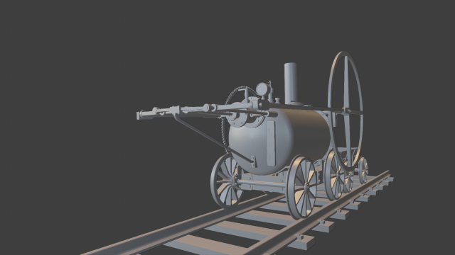 star parowoz 3D Baskı Modeli .c4d .max .obj .3ds .fbx .stl .blend 