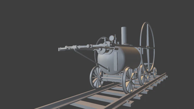 star parowoz 3D Print Model .c4d .max .obj .3ds .fbx .stl .blend 