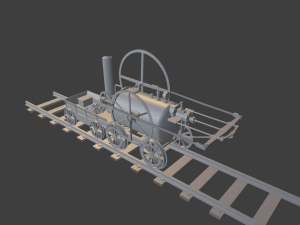 star parowoz 3D Baskı Modeli
