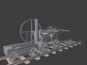 star parowoz 3D Baskı Modeli