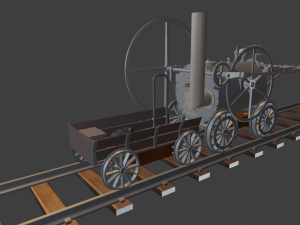 star parowoz 3D Baskı Modeli