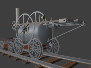 star parowoz 3D Baskı Modeli