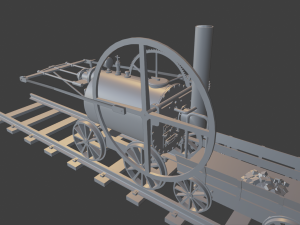 star parowoz 3D Baskı Modeli